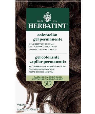  Herbatint Herbatint 5D Permanent Hair Colour Gel Light Golden Brown 170ml Ammonia-free optimal grey coverage vegan formula with 8 organic plant extracts - Buy Online on GoSupps.com