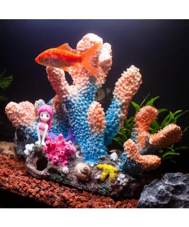 Buy TAOMYPETS Coral Decor for Aquariums Realistic Resin Coral Reef Ornaments | Enhance Your Fish Tank with Stunning Aquarium Decorations - Buy Online on GoSupps.com