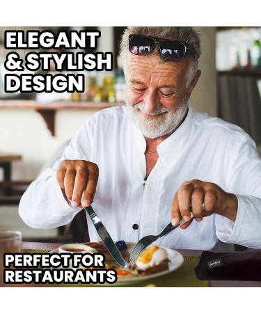 BunMo Weighted Utensils for Tremors and Parkinson's - Heavy Silverware Set for Patients - Adaptive Eating Flatware (4 Pieces) - Buy Online on GoSupps.com