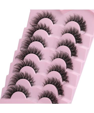 Buy 3D False Eyelashes - Natural Look Russian Cat Eye D Curl Lashes by Lvmixwig | International Shipping Available - Buy Online on GoSupps.com