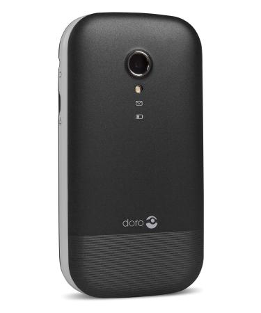 Doro 2404 2G Dual SIM Unlocked Basic Mobile Phone for Seniors with Large Colour Display Big Buttons and Emergency Button (Black) UK and Irish Version Black/White