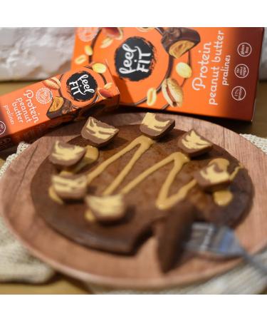 Feel Fit Protein Peanut Butter Chocolates - High-Quality Milk Chocolate | Sugar-Free 17% Protein Gluten-Free | 4-Pack (4 x 66g) - Buy Online on GoSupps.com