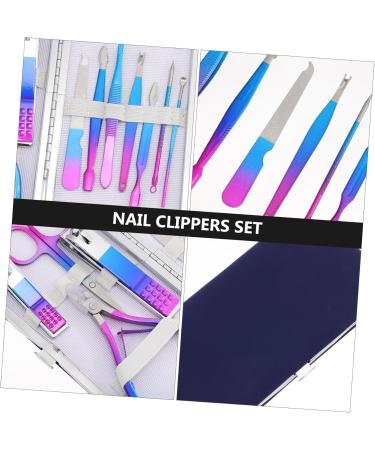 minkissy 1 Set Nail Set Manicure Grooming Tool Metal Manicure Kit Eyebrow Remover Nail Grooming Kit Nail Polish Remover Tool Pedicure Nail Supplies Stainless Steel Travel - Buy Online on GoSupps.com