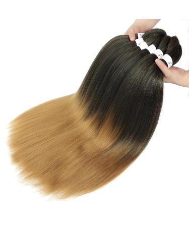 Xusuperb Pre-Stretched Braiding Hair - Ombre Blonde 26 inch Extensions | 6 Packs Soft Yaki-Textured Kanekalon Hair for Easy Braids (T1B/27#) - Buy Online on GoSupps.com