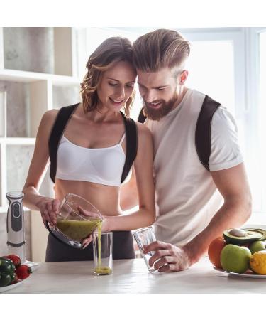 Upper Back Brace for Men Adjustable Posture Corrector for Pain Relief | Comfortable Back Support (M-XXL - Buy Online on GoSupps.com