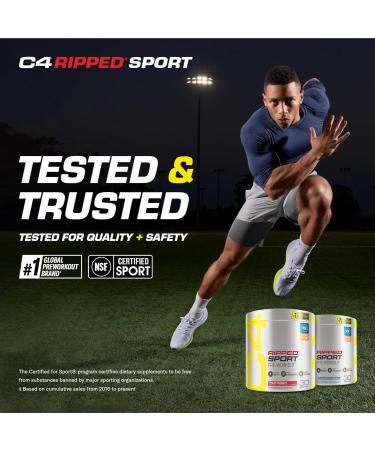 Cellucor C4 Ripped Sport Pre Workout Powder Fruit Punch - NSF Certified for Sport + Sugar Free Preworkout Energy Supplement for Men & Women | 135mg Caffeine | 30 Servings (Pack of 2) - Buy Online on GoSupps.com