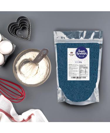 Sanding Sugar Blue 250 grams - (Sea Blue) - Buy Online on GoSupps.com