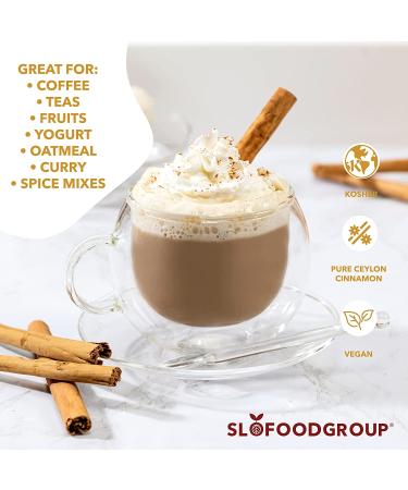 Slofoodgroup Ceylon Cinnamon Sticks 1lb - Pure 5 Cinnamon Quills from Sri Lanka - Cinnamomum Verum - 1lb Pack - Buy Online on GoSupps.com