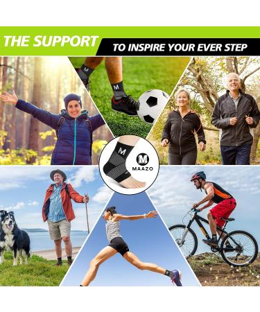 Maazo Ankle Brace for Women Men Youth - Sprained Ankle Support, Plantar Fasciitis Relief, Heel Pain Relief - Medium Size - Buy Online on GoSupps.com