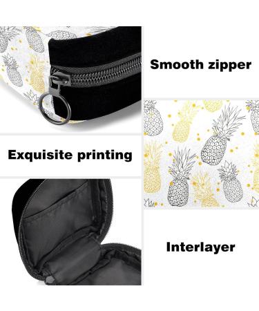 GIAPB Period Bag - Yellow and Grey Pineapple Color, Sanitary Napkin Storage Pad Holder and Makeup Pouch 4116 - Buy Online on GoSupps.com