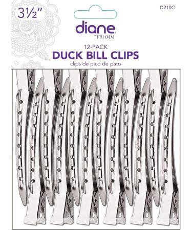Diane Duck Bill Hair Clips 12 Pack - Silver, 12 Count - Buy Online on GoSupps.com