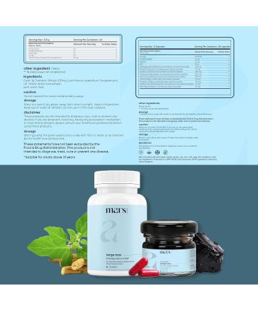 mars by GHC Power Pack Combo Pack | Shilajit Resin Gold & SurgeMax Capsules (60 Count) | Powered with Gokshura & Safed Musli | Supports Vitality, Energy & Overall Well-Being | Good Health Company - Buy Online on GoSupps.com