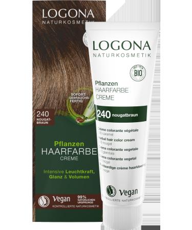 Logona Plant Hair Color Cream 240 nougat brown (2 x 150 ml)