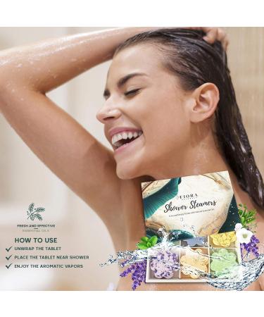 Fiora Naturals Aromatherapy Shower Steamer Gift Set - 18 Vapor Tablets with Essential Oils | Relaxing Spa Shower Bombs for Men and Women - Buy Online on GoSupps.com