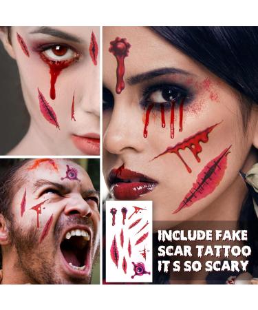 Buy Halloween Fake Blood Spray Makeup - Washable Zombie & Vampire Blood for Costumes | Realistic Blood Splatter | 0.68 Ounce - Buy Online on GoSupps.com
