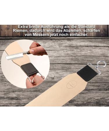 Extra Wide Strop Leather - Genuine Cowhide Razor Sharpening Tool for Optimal Performance - Buy Online on GoSupps.com