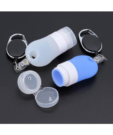 Buy 5-Part Silicone Travel Bottle Set - Leak-Proof Portable Refill Bottles with Carabiner | Perfect for Liquid Soap & Toiletries - 38 ml - Buy Online on GoSupps.com