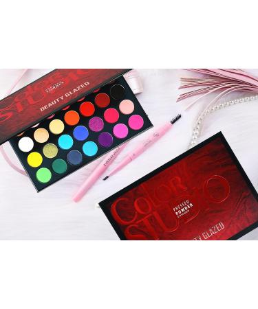 Valentine's Day Gift: Color Studio Eyeshadow Palette 35 Shades Matte & Shimmers | Highly Pigmented, Waterproof & Cruelty-Free Makeup | Blendable Eye Shadow Palette for Full Face Makeup - Beginners Friendly - Buy Online on GoSupps.com