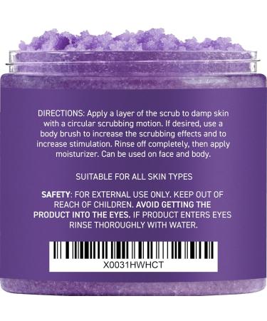 Brooklyn Botany Dead Sea Salt and Lavender Body Scrub - Moisturizing Exfoliating Scrub for Face, Hand, Foot - Anti-Aging Benefits - Great Gift for Women & Men - 10.5 oz Lavender - Buy Online on GoSupps.com