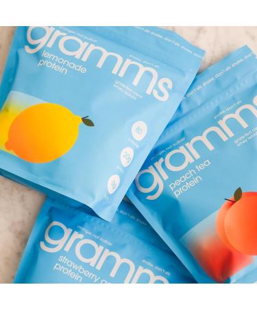 GRAMMS Clear Protein Powder 20G Protein for Women & Men | Lactose Free Grass-Fed Whey Isolate Gluten Free Zero Sugar Gut Friendly Non-Bloating (Lemonade-18 Servings) Lemonade 1.01 Pound (Pack of 1) - Buy Online on GoSupps.com