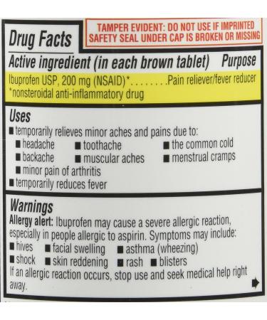 Kirkland Signature USP Ibuprofen 200mg - 2 Bottles of 500 Tablets | Pain Relief | Anti-Inflammatory - Buy Online on GoSupps.com