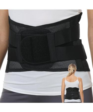 NeoTech Care Adjustable Double Pull Lumbar Brace - Size M Grey | Optimal Lower Back Support for Comfort & Stability - Buy Online on GoSupps.com