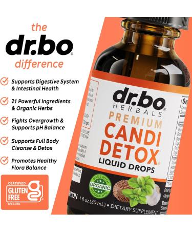 Candida Cleanse Detox for Women & Men - Candi Detox Support Supplement Pills Liquid Drops Tincture Gut Balance Probiotic Flora Complex Supplements - Organic Oregano Oil Drops Caprylic Acid Capsules - Buy Online on GoSupps.com