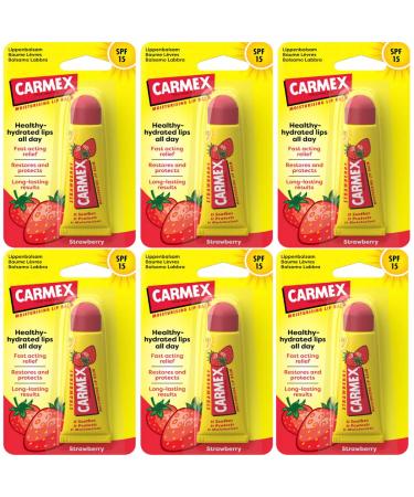 Carmex Carmex Strawberry Lip Balm Moisturizing Spf 15 6 Units