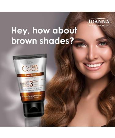 Joanna Ultra Color - Color Protecting Conditioner for Natural and Colored Brown Hair - Moisturizing - Ammonia Free - 100 ml - Buy Online on GoSupps.com
