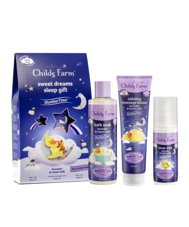 Childs Farm Slumber Time Sleep Gift Set Sweet Dreams Lavender and Moonmilk Suitable for Newborns with Dry Sensitive and Eczema-prone Skin SlumberTime Gift - Buy Online on GoSupps.com