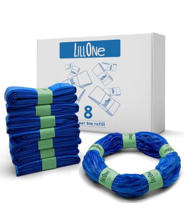 Lillone 8 Extra Long 7-layer diaper-pale filling foils Compatible with Maialino foppapedretti Angelcare Tomme Tipee Twist & Click Simplee Tec Litterlocker-pack with 8 refill cassettes 8 pieces