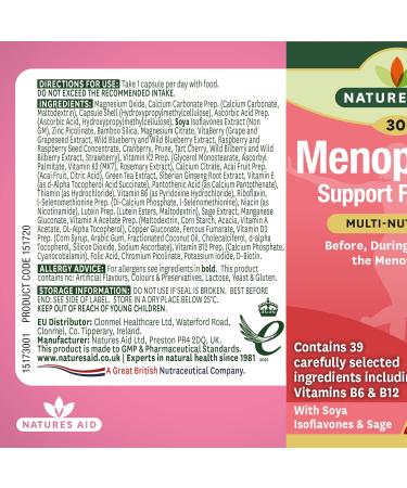 Menopause Support Formula - 30 Caps for Relief & Well-Being | International Shipping Available - Buy Online on GoSupps.com