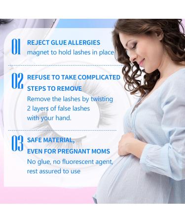 Magnetic Eyelashes Cat Eye Wispy Lashes Magnetic False Eyelashes with Applicator No Glue Needed Natural Strip Lashes Durable 1 Pair Magnetic Lashes - Buy Online on GoSupps.com