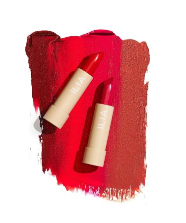 ILIA Color Block Lipstick - Grenadine (Coral Red) | Non-Toxic Vegan Cruelty-Free Clean Makeup - Buy Online on GoSupps.com