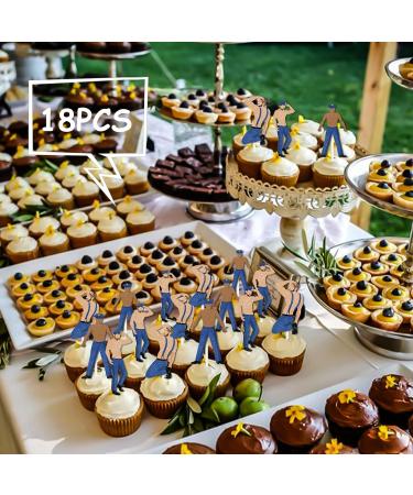 18pcs Glitter Graduation Dancing Boys Dessert Cupcake Topper Congrats Grad 2024 Prom Night Theme Decorations High School College Graduation Party Decor Supplies - Buy Online on GoSupps.com