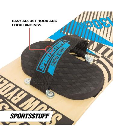 SportsStuff Snow Ryder Hardwood Snowboard 130cm - Blue | Ideal for Beginners & Backyard Fun - Buy Online on GoSupps.com