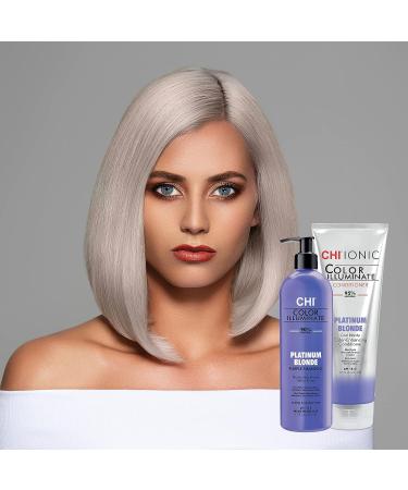 CHI Ionic Color Illuminate Conditioner - Platinum Blonde - 8.5 oz | Sulfate & Paraben Free - Buy Online on GoSupps.com