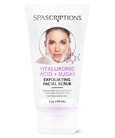 Face Exfoliating Scrub Hyaluronic Acid & Sugar Face Wash - 5 Oz - Buy Online on GoSupps.com