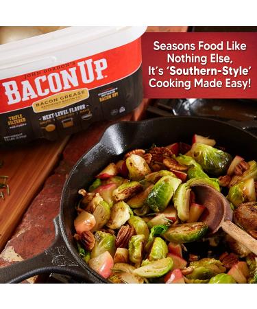 Bacon Up Bacon Grease - 9lb Pail of Authentic Fat for Cooking, Frying & Baking - Gluten-Free, No Carbs, Triple-Filtered & Shelf-Stable - Buy Online on GoSupps.com