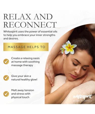 Water Soluble Massage Oil by WHITESPIRIT - 11.83 Fl Oz Berry & Pomegranate Aromatherapy Warming Soothing Touch with Collagen - Ideal for Relaxation & Easy Wash Out - Buy Online on GoSupps.com