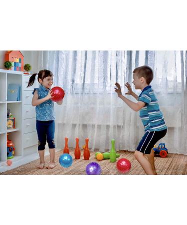Bedwina 6-Pack Hedgehog Massage Balls - Large 17.8 cm Anti-Stress Balls for Kids & Toddlers | Fun Party Gifts with Pump - Buy Online on GoSupps.com