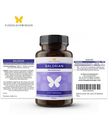 120 Valerian Tablets - High Dose 50:1 Extract | 6000mg Valerian Root Equivalent | Strong & Effective Sleep Aid - International Shipping Available - Buy Online on GoSupps.com