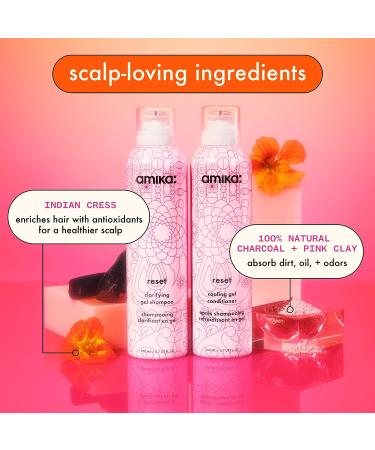 Amika Reset Clarifying Gel Shampoo 200ml - Gentle Deep Cleansing Formula - Buy Online on GoSupps.com
