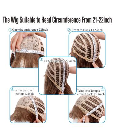 STfantasy Men's Blonde Short Straight Wig - Two-tone Layered Wig for Cosplay & Costume || Natural Dark Brown Highlights - Buy Online on GoSupps.com