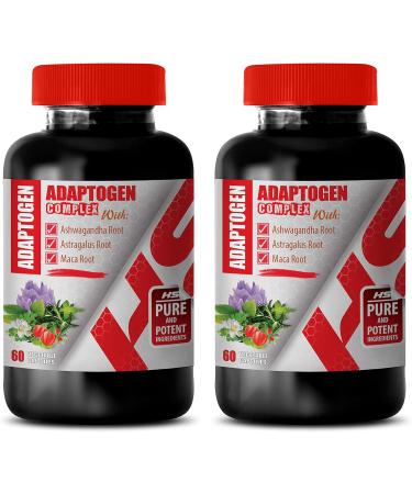 ADAPTOGEN FORMULA - Rhodiola rosea Eleutherococcus senticosus Ashwagandha Panax ginseng Maca Root Schisandra Fruit Astragalus Amla Fruit Holy Basil Leaf 1 Month Supply 1Bot - Buy Online on GoSupps.com