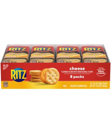 RITZ Cheese Sandwich Crackers, 8 - 1.35 oz Packs