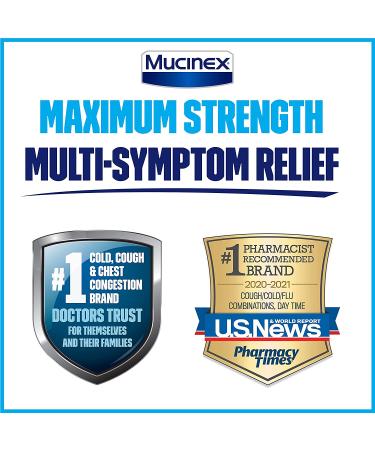 Mucinex Maximum Strength Sinus-Max Caplets - 40 Count Combo for Pressure, Pain, Cough, & Night Relief - Buy Online on GoSupps.com