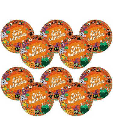 Pumpkin Parties Plates - Dinner Plates Paper Plates Pumpkin Shaped | Sturdy Paper Plates Parties Pumpkin Plates Safe for Fall Celebrations - Buy Online on GoSupps.com