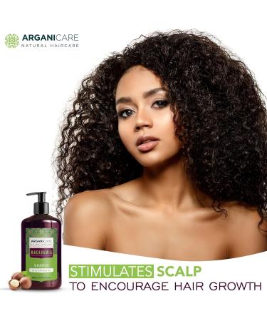 Arganicare Natural Macadamia Shampoo for Dry Damaged Hair | Hair Repair Treatment with Argan Oil & Shea Moisture | 13.5 fl oz - Hydrating & Nourishing Formula - Buy Online on GoSupps.com