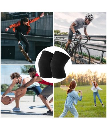 WLLHYF Kids Knee Sleeve Brace 1 Pair Children Knee Support Pad Breathable Elastic Soft Knee Protectors for Kids Child Girls Boys Teens Basketball Volleyball Sports (L 40-55KG) - Buy Online on GoSupps.com